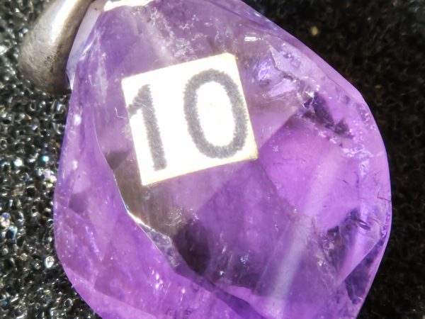Améthyste torsadée bélière argent