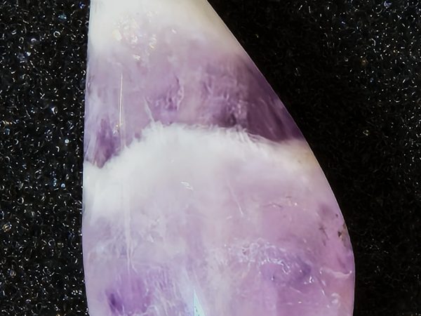 Améthyste goutte chevron pendentif