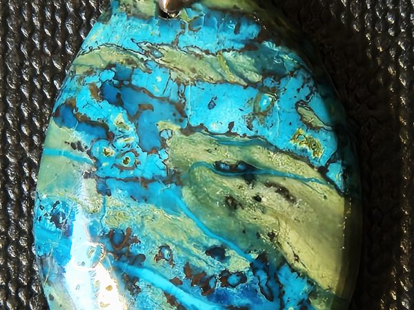 Chrysocolle pendentif goutte