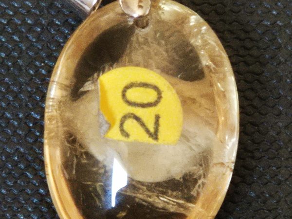 Citrine pendentif oval