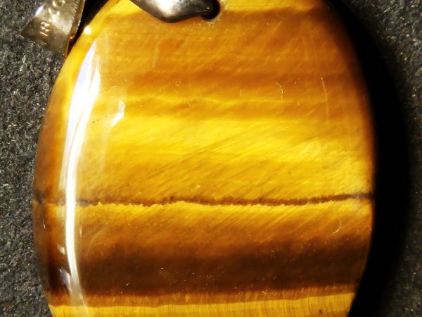 Oeil de tigre cabochon pendentif