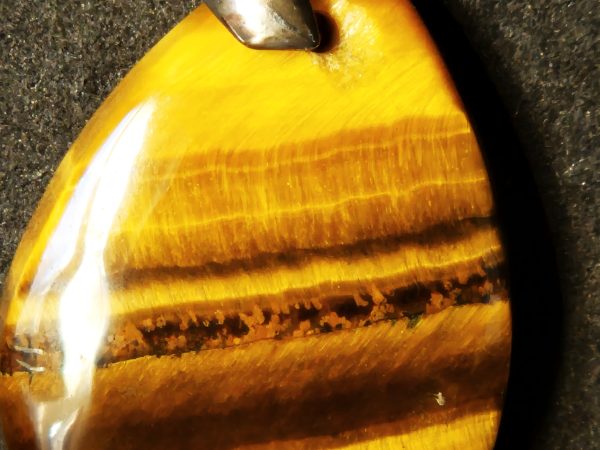 Oeil de tigre pendentif larme