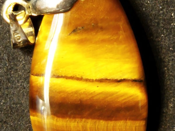 Oeil de tigre pendentif goutte