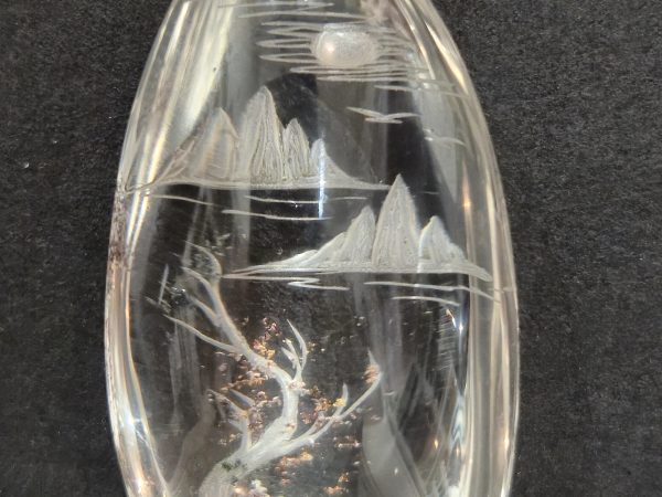 Paysage sculpté cristal