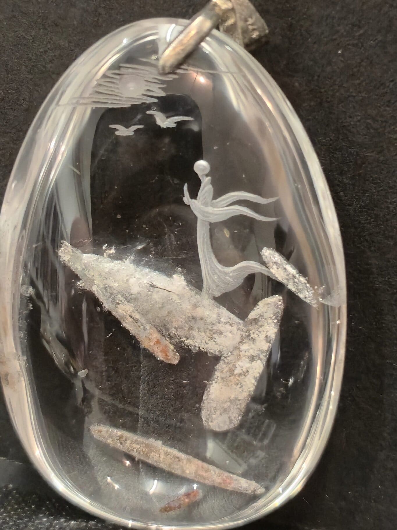 Ange sculpté cristal de roche