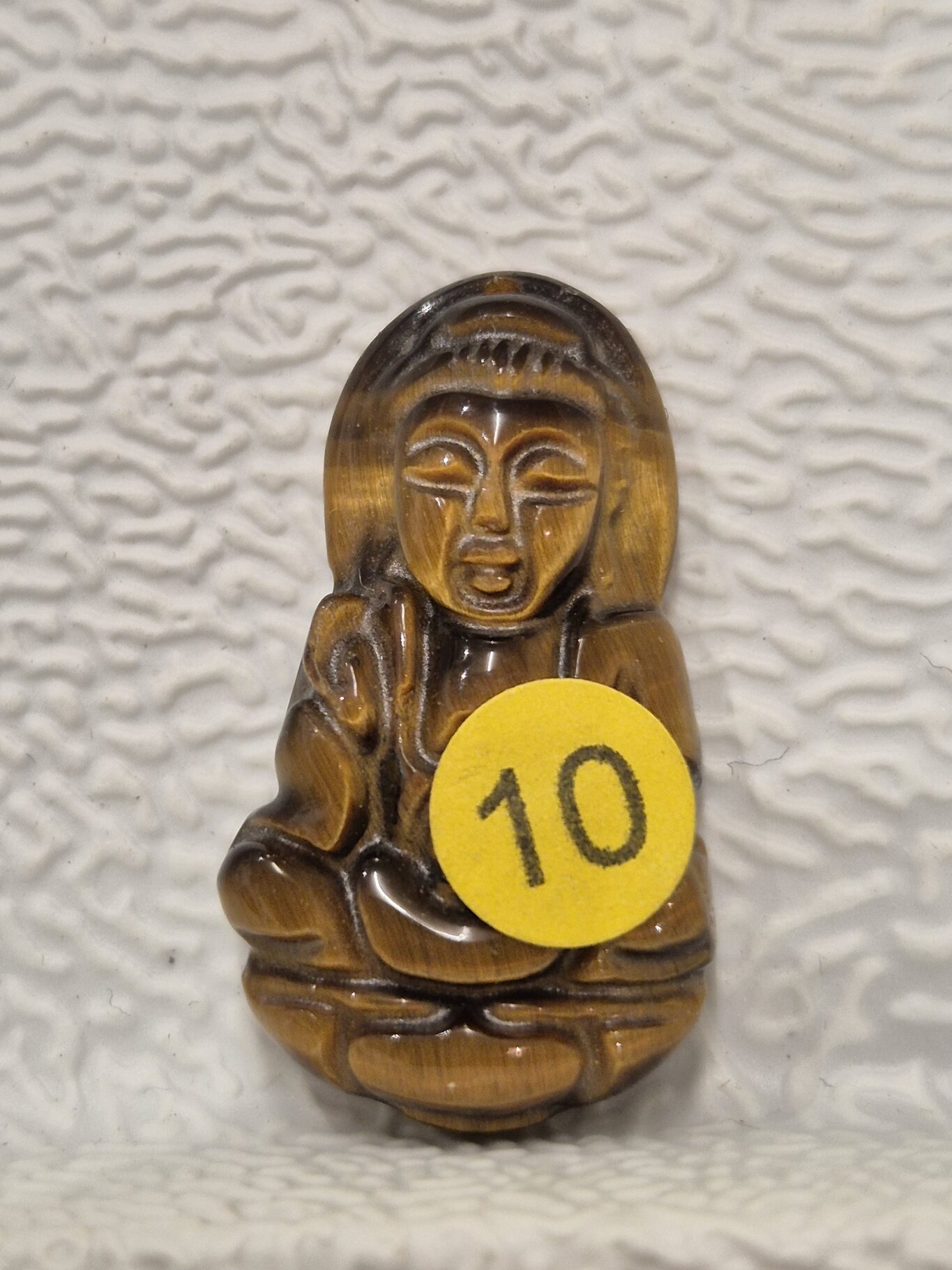 Bracelet Bouddha Artisanal En œil De Tigre Et Bois De Wengé - Neuf Avec étiquettes