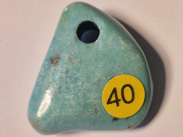 Turquoise percée mine Papoose