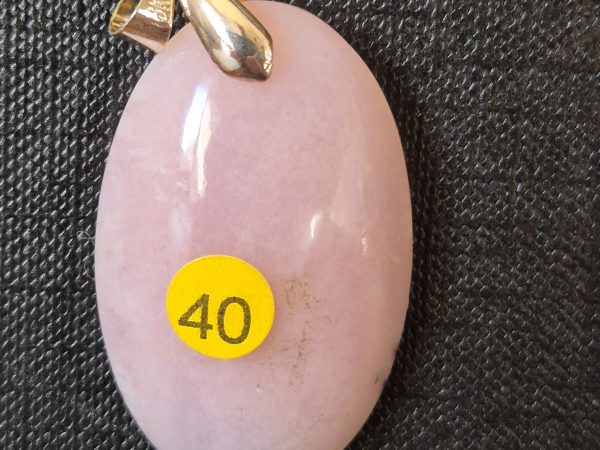Opale Rose pendentif oval