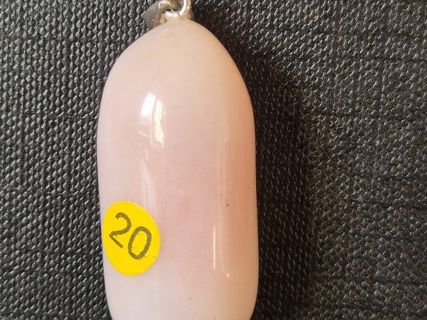 Opale Rose bélière argent