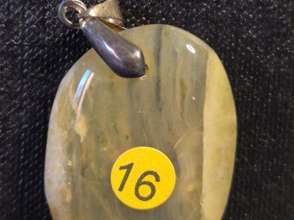 Opale Caramel pendentif oval