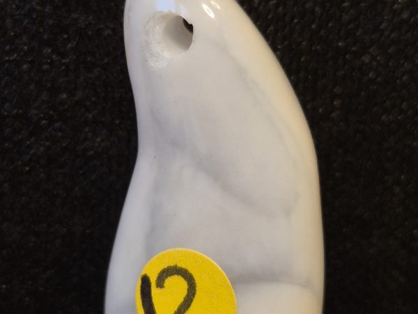 Opale blanche percée 3mm