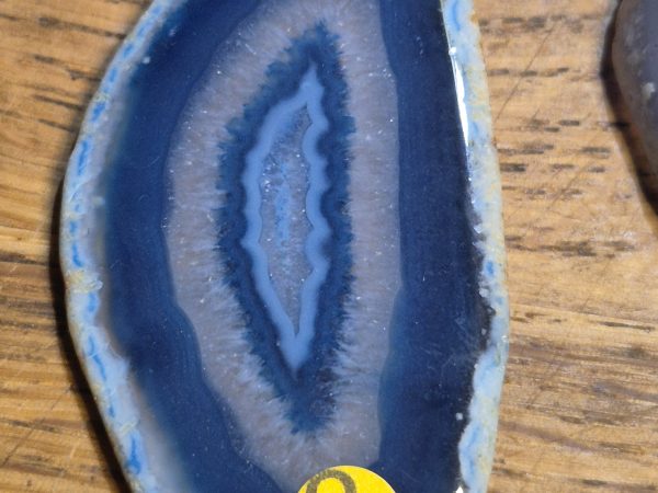 Agate tranche bleue