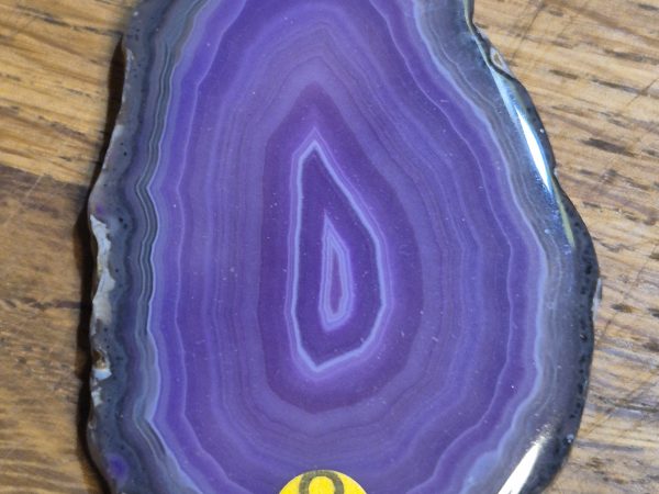 Agate tranche violette