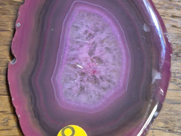 Agate tranche rose