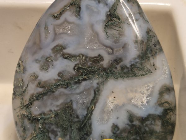 Agate Feuillage percée
