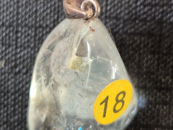 Topaze pierre roulée argent