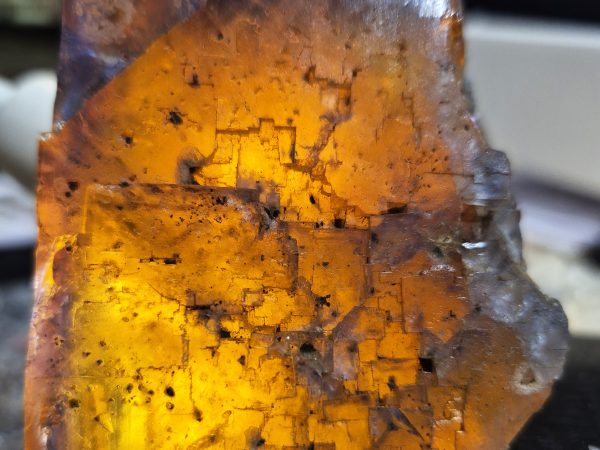 Fluorite bleue jaune du Burc