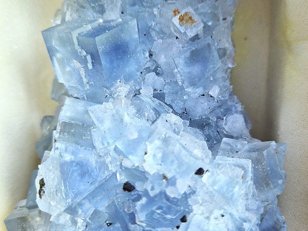Fluorite bleue et chalcopyrite