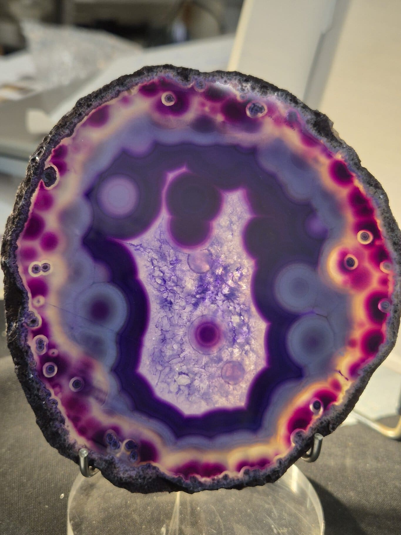 Agate violette n7