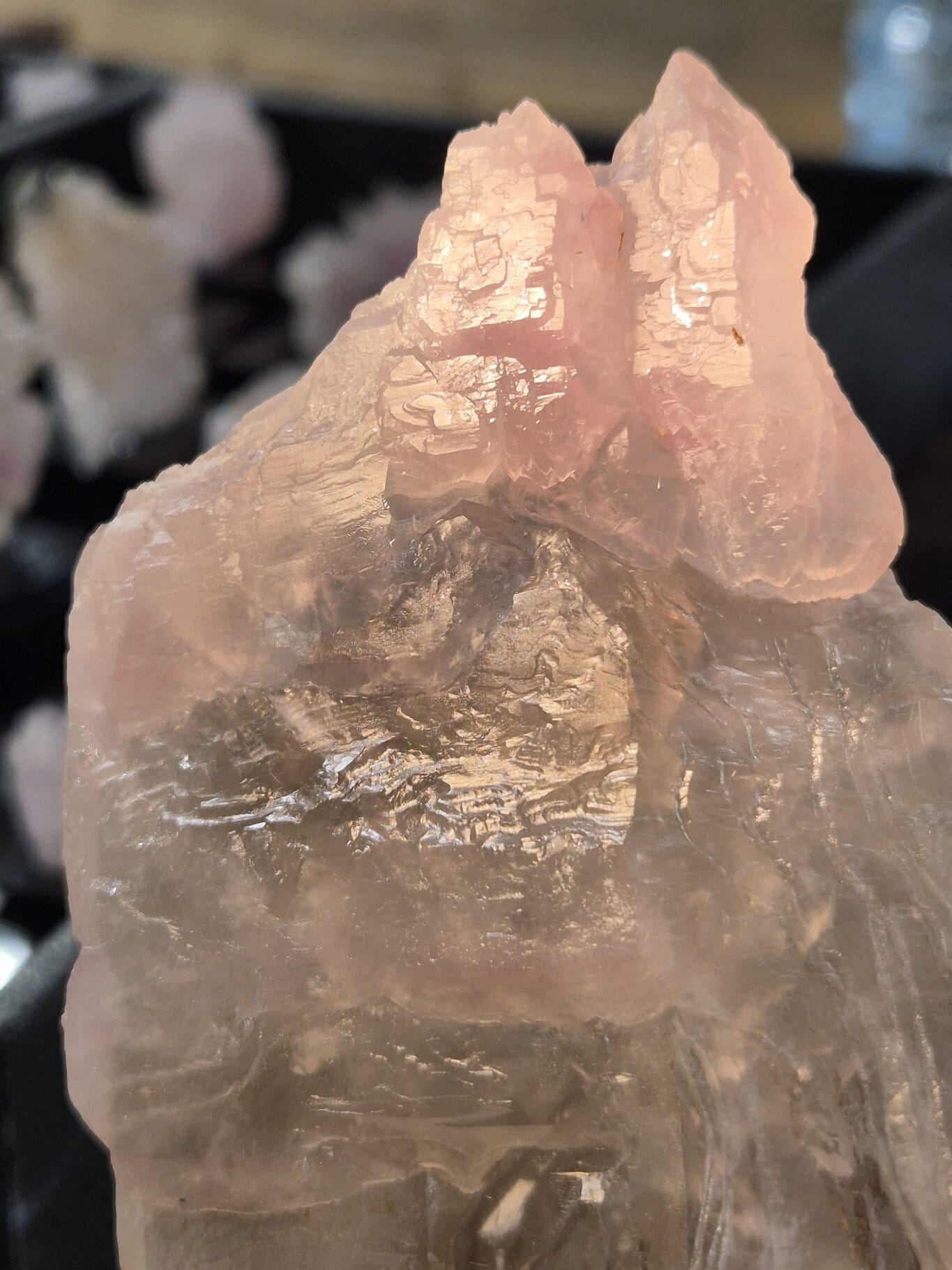Quartz rose cristallisé