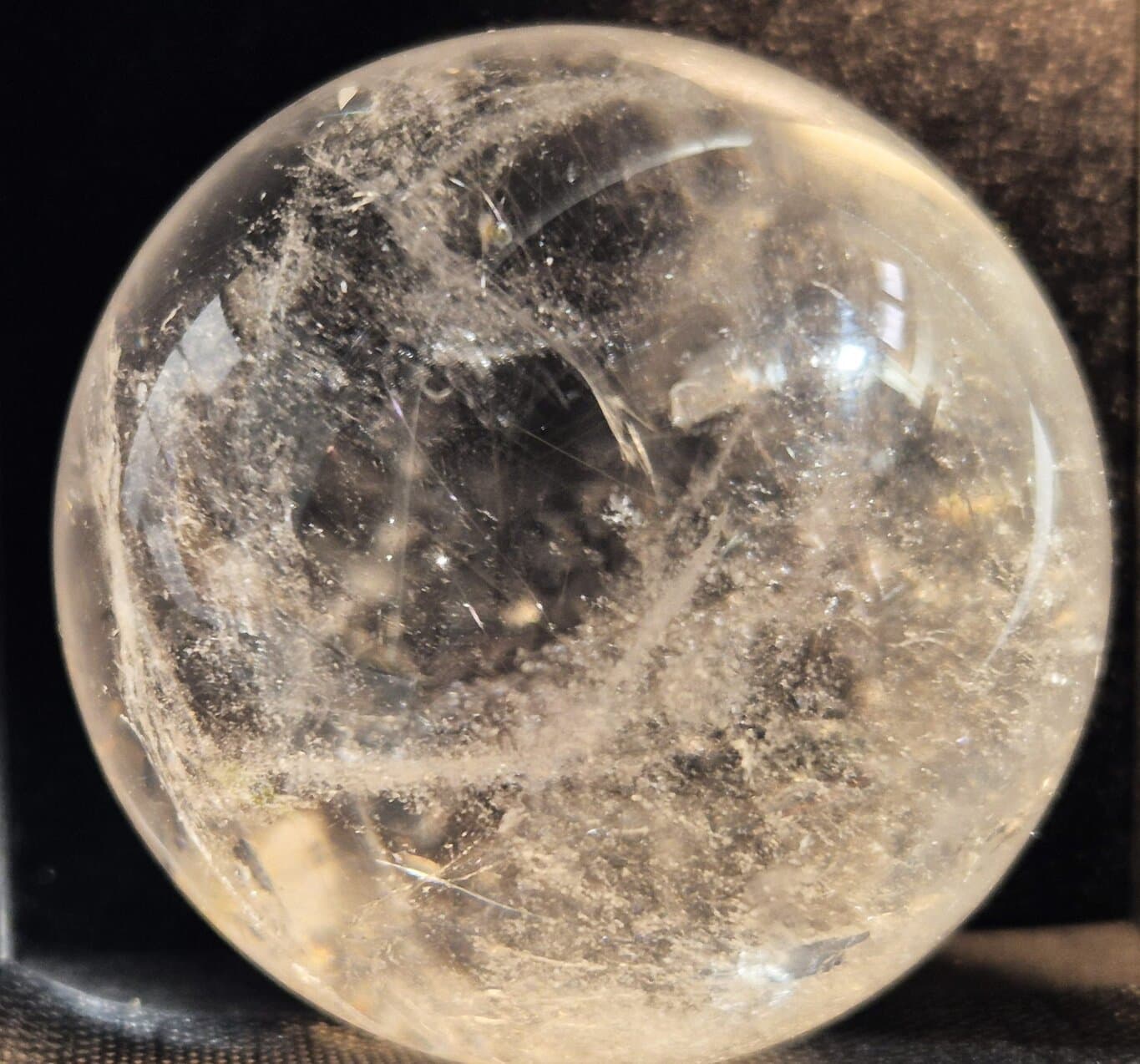 Sphère cristal de roche n1