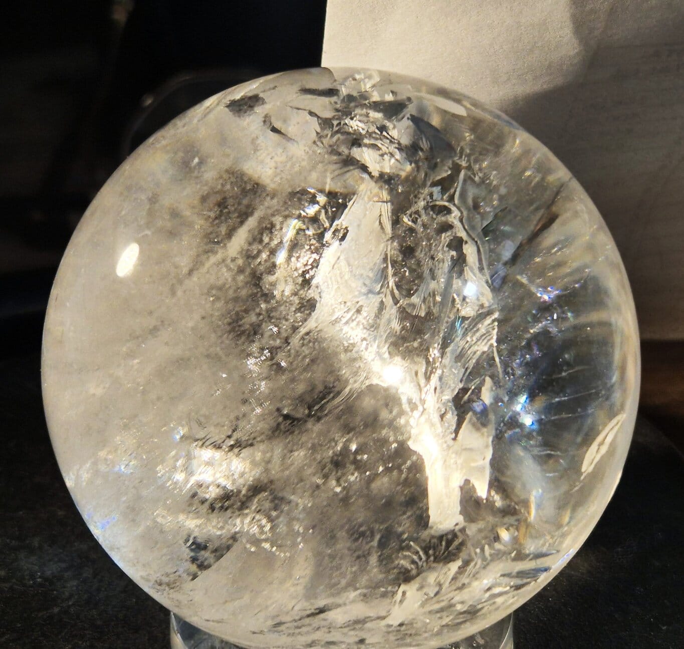 Sphère cristal de roche limpide – Image 3