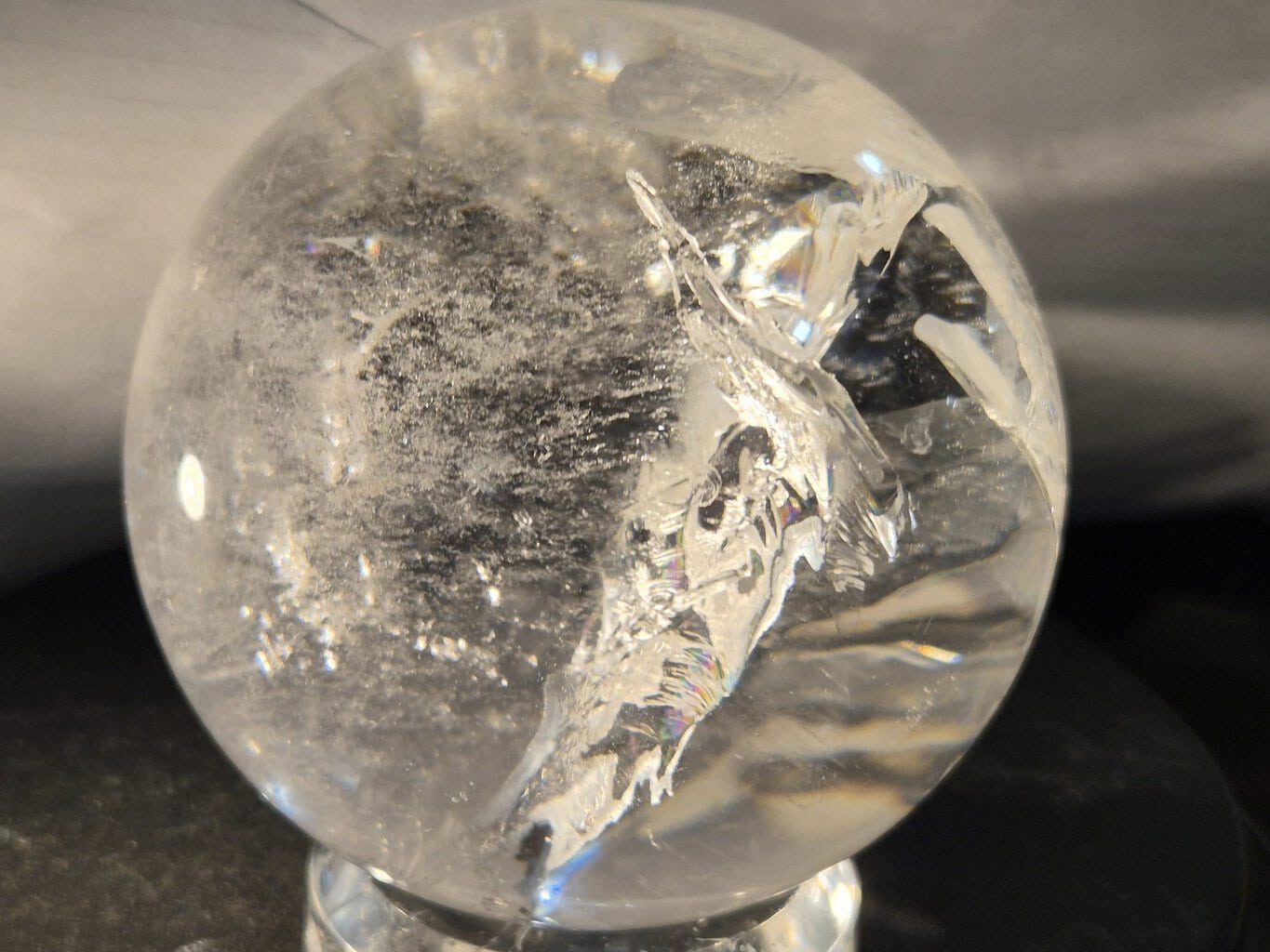 Sphère cristal de roche limpide – Image 2