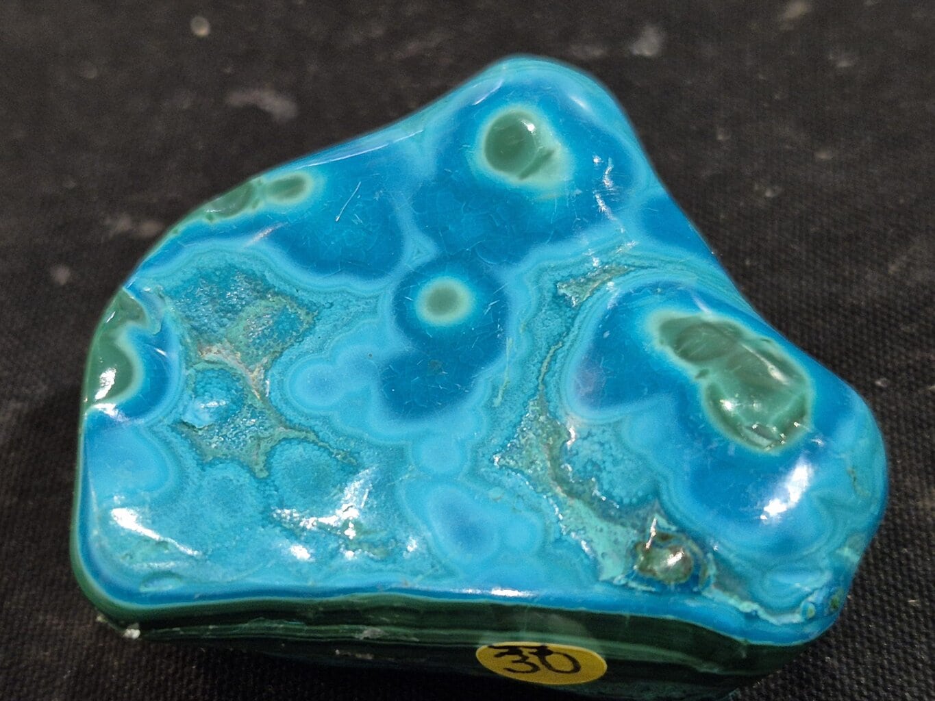Chrysocolle Malachite poli n3