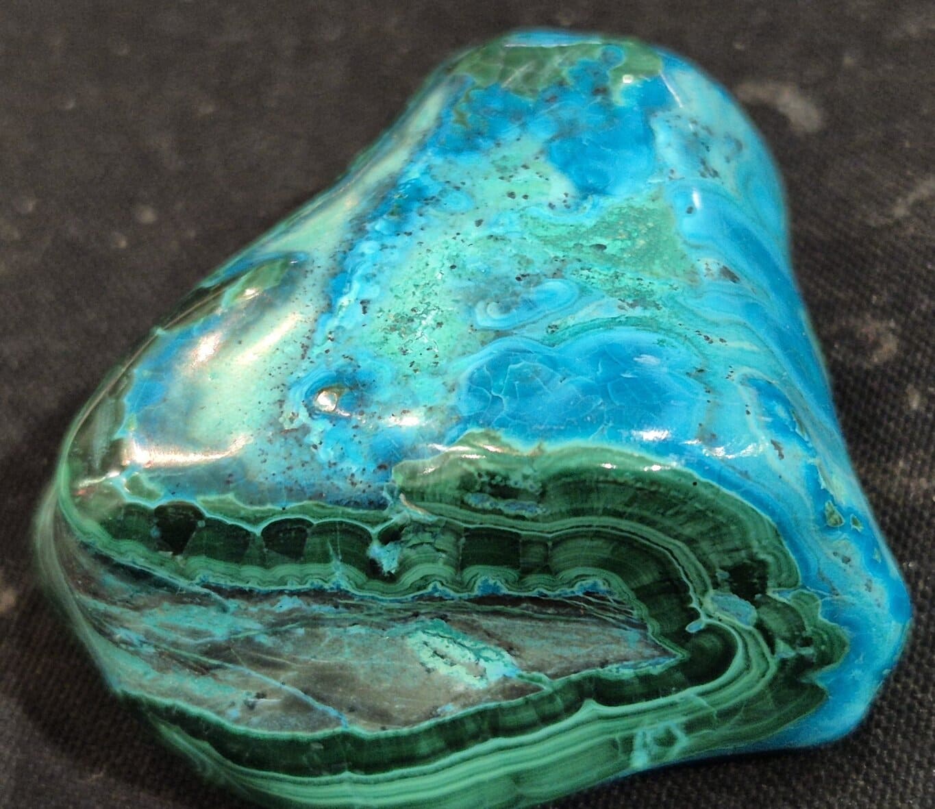 Chrysocolle Malachite poli n2