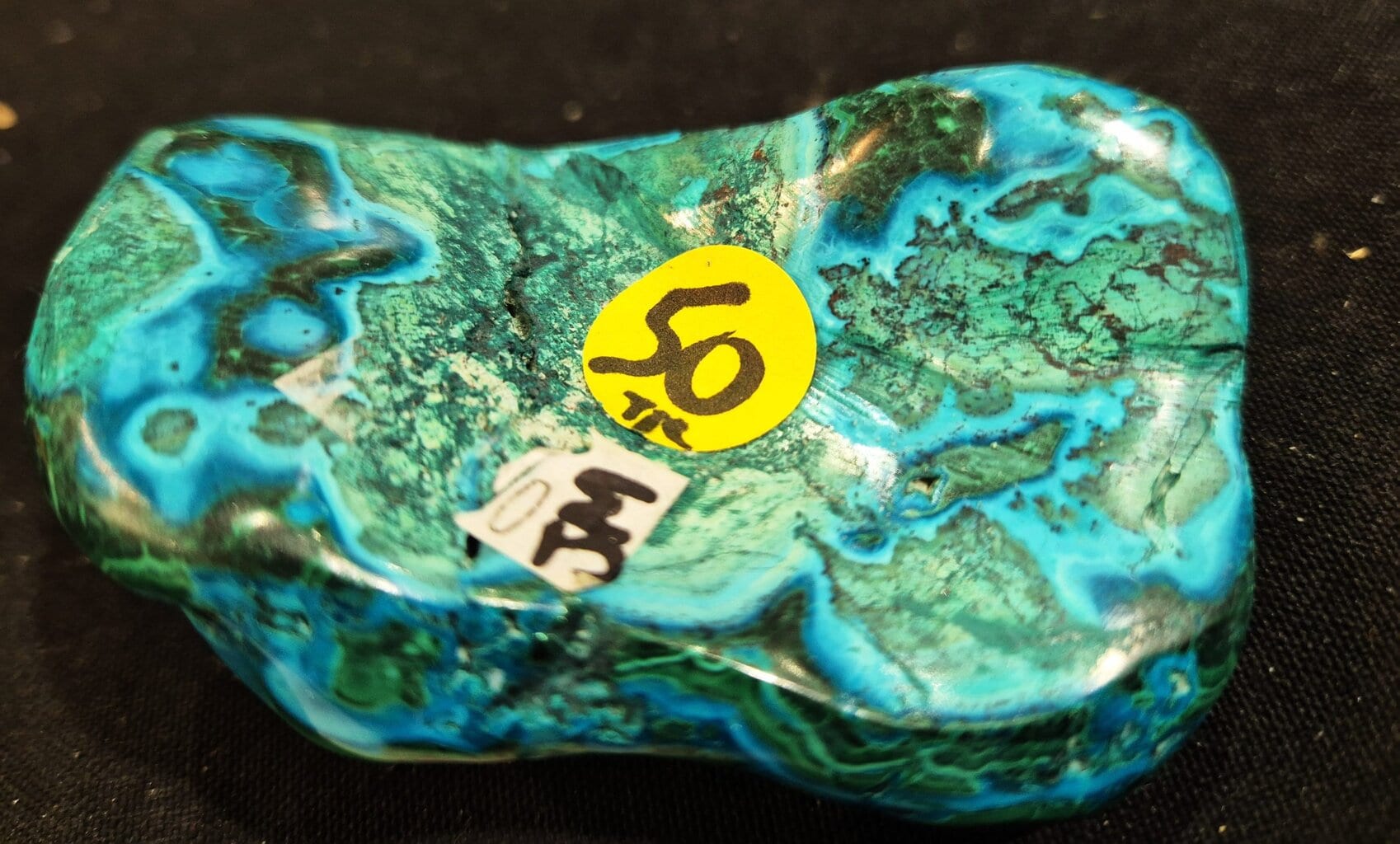 Chrysocolle Malachite poli n1 – Image 3