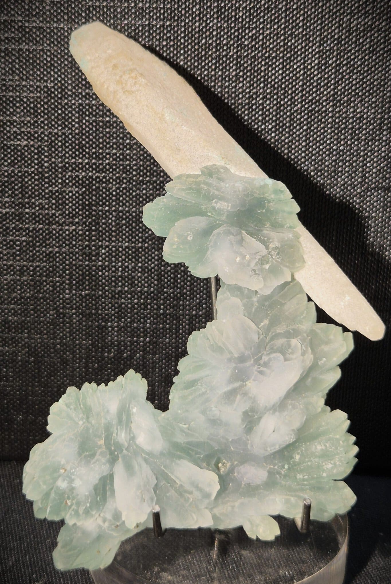 Calcite Brésil sur Quartz