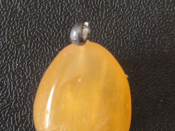 Calcite Orange bélière argent