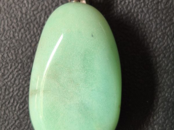 Chrysoprase pendentif argent