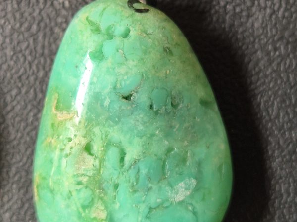 Chrysoprase oval argent
