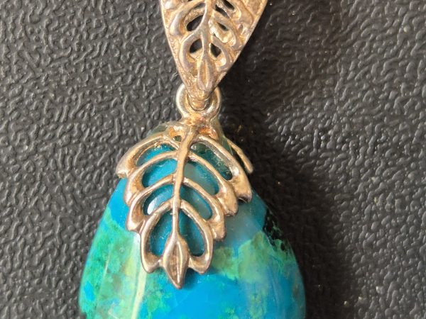 Chrysocolle bélière feuille