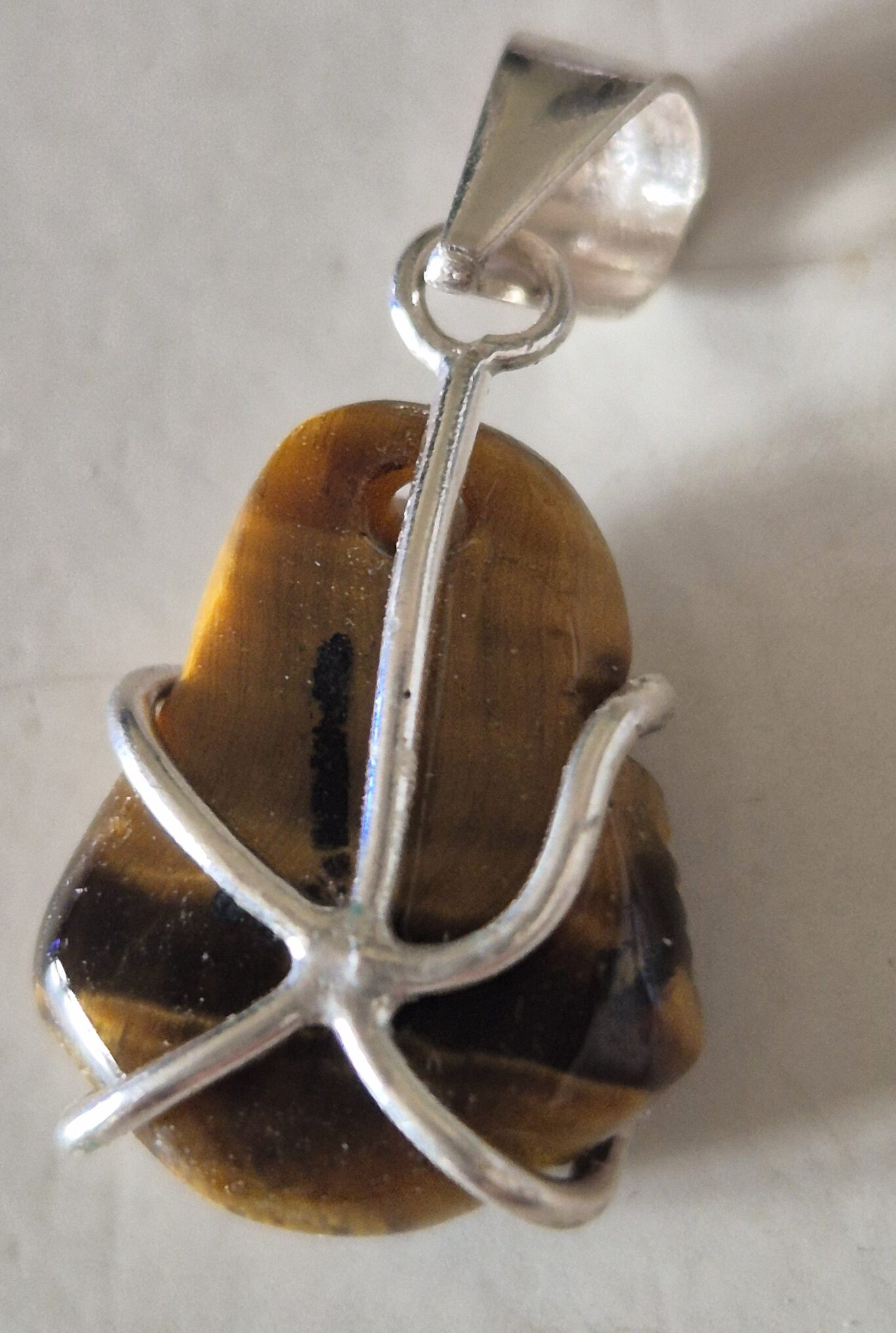 Bouddha œil de tigre argent – Image 2