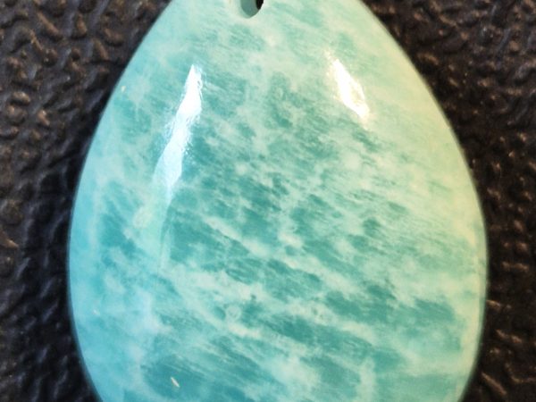 Amazonite goutte percée