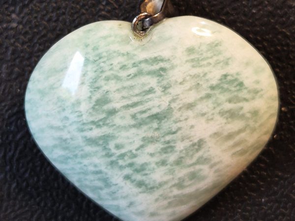 Amazonite coeur argent