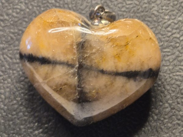 Andalousite coeur argent