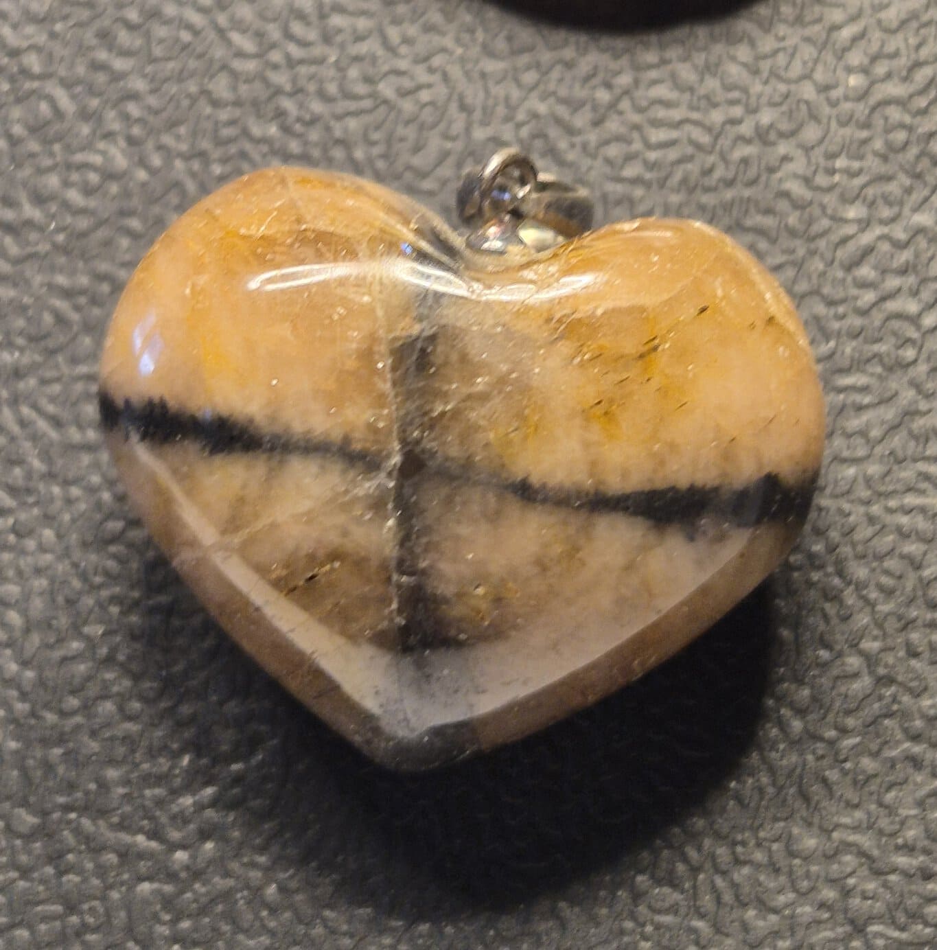 Andalousite coeur argent