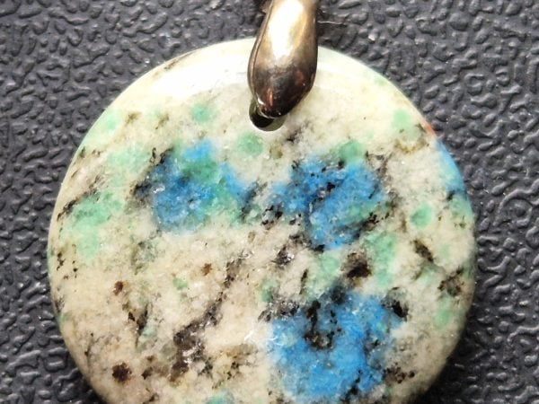 Azurite Ketonite rond bélière