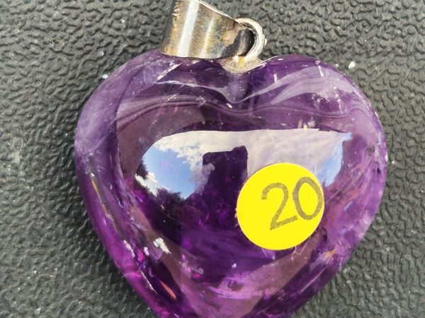 Améthyste Brésil coeur gemme