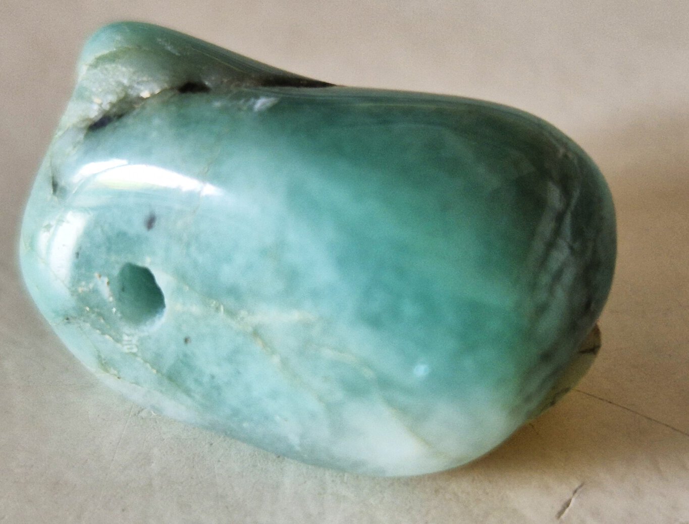Emeraude percée 1,5mm