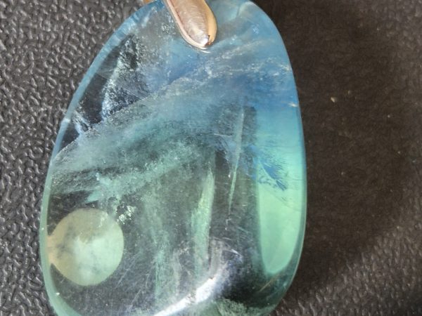 Fluorite bleue bélière