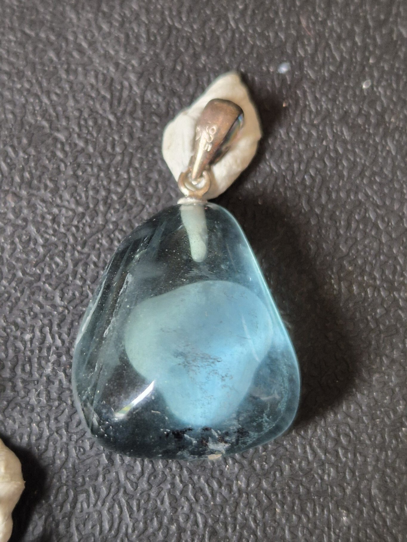 Fluorite bleue argent