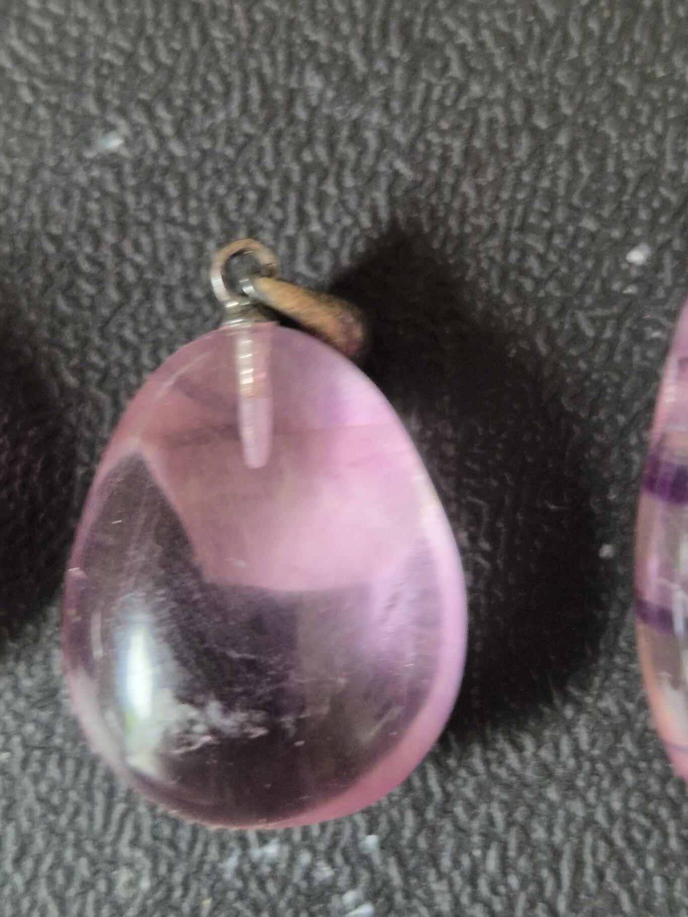 Fluorite violette argent