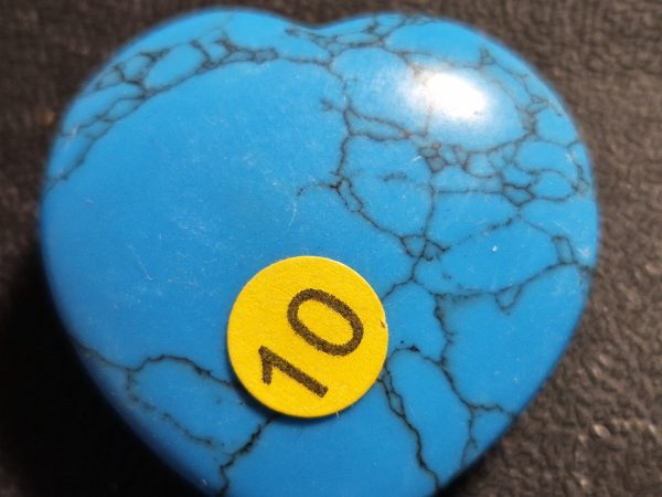 Howlite bleue coeur