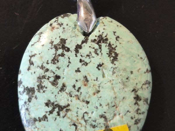 Turquoise africaine rond plat