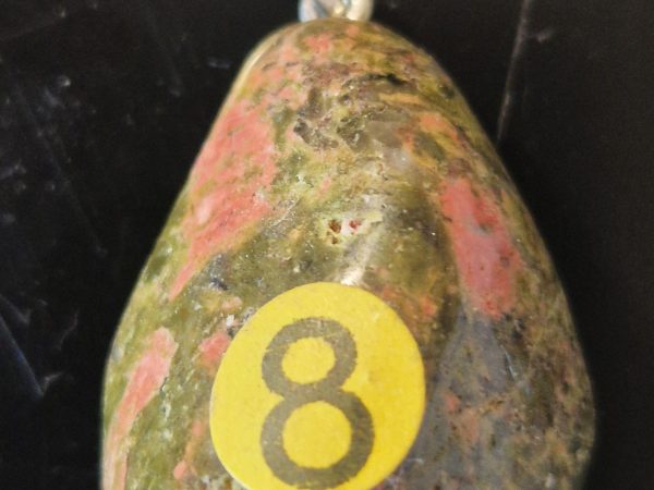 Unakite bélière métal