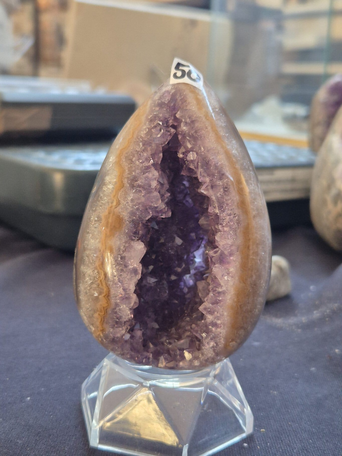 Oeuf Agate Améthyste